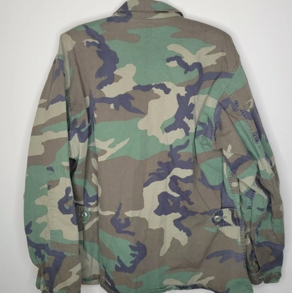 Edcar Industries Mens Lg-Short NATO 6070/0414 Woodland Camo Nylon/Cotton Jacket‎ - Picture 2 of 4